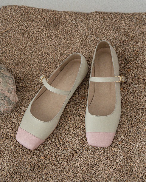 Candy Mary Jane Flats_ pink