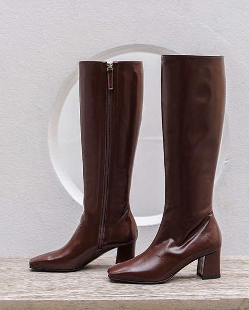 [가수 나비님 착화] classic long boots_ brown